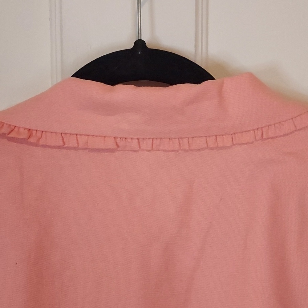 For Love and Lemons Peach Linen Blend Cropped Blazer Size XL - Picture 13 of 14